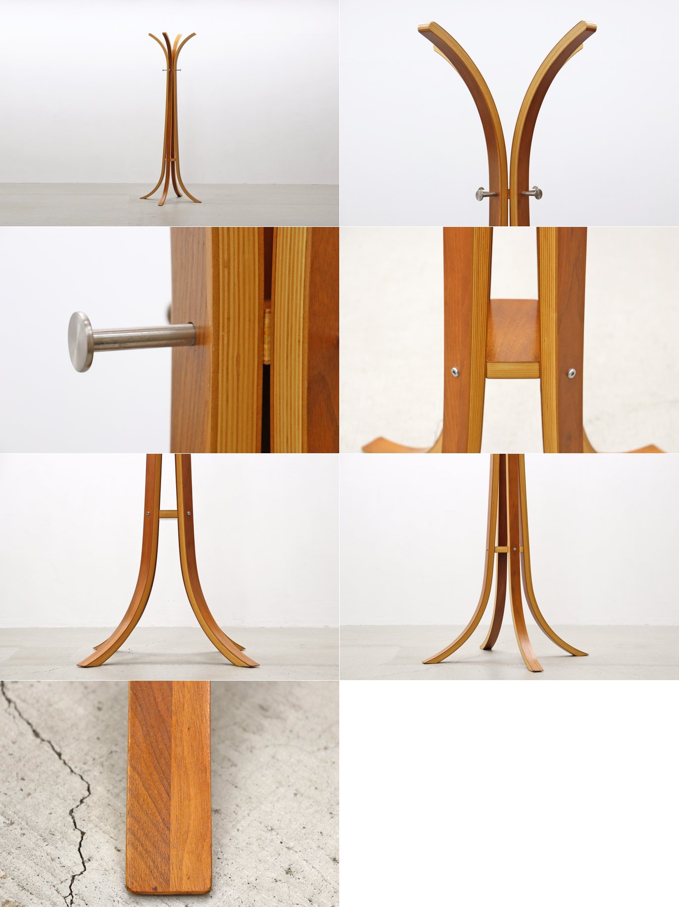 秋田木工　コートハンガー　曲木　レトロモダン　北欧スタイル　ヴィンテージ 秋田木工コートハンガー曲木レトロモダン北欧スタイルヴィンテージ